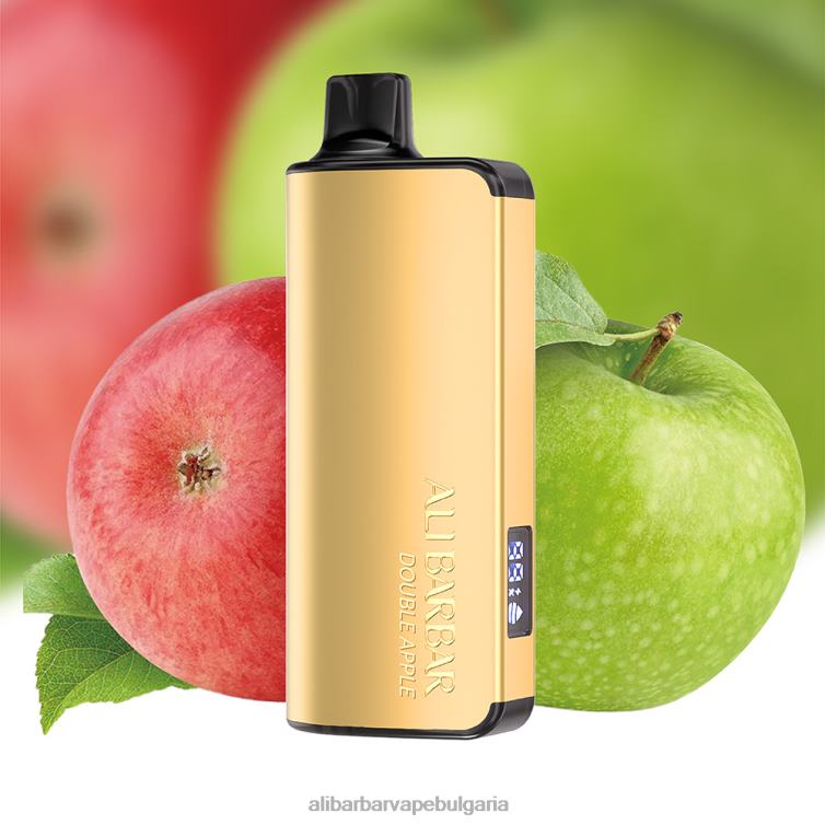 Alibarbar Vape Flavours двойна ябълка - Alibarbar Ingot 9000 вейп за еднократна употреба 8P00F28