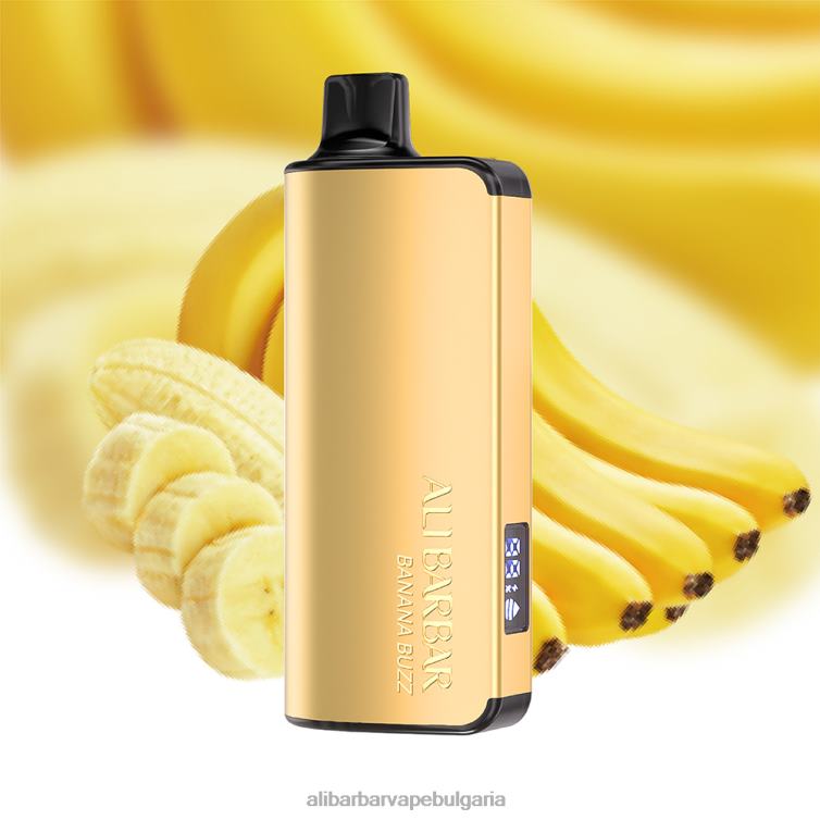 Alibarbar Vape Велинград бананова бръмча - Alibarbar Ingot 9000 вейп за еднократна употреба 8P00F27